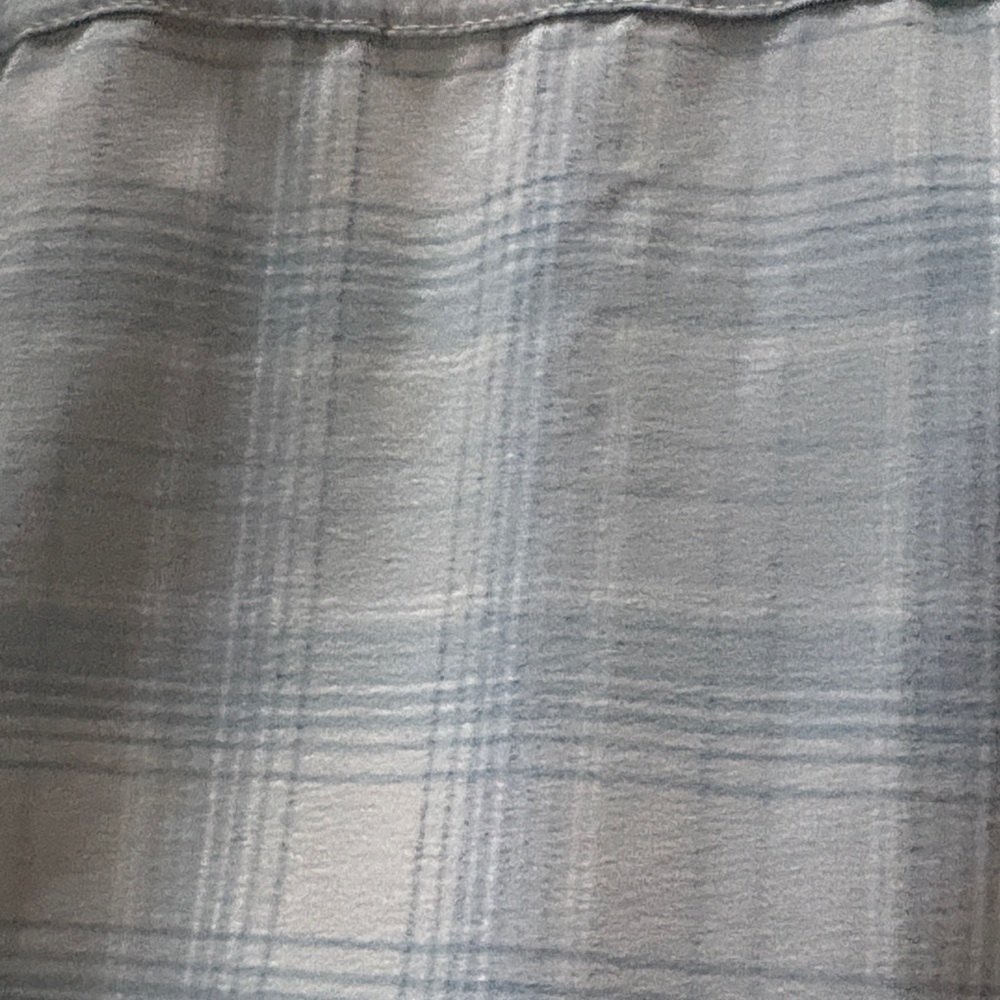 Orvis Pro Womens Blue Plaid Snap Down Shirt with Zippered Side Pockets Size L - Picture 10 of 13